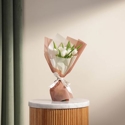 White Tulip Bouquet